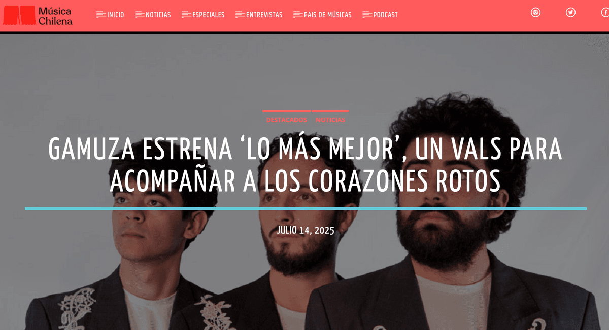 Gamuza estrena «Lo más mejor», un vals para acompañar a los corazones rotos